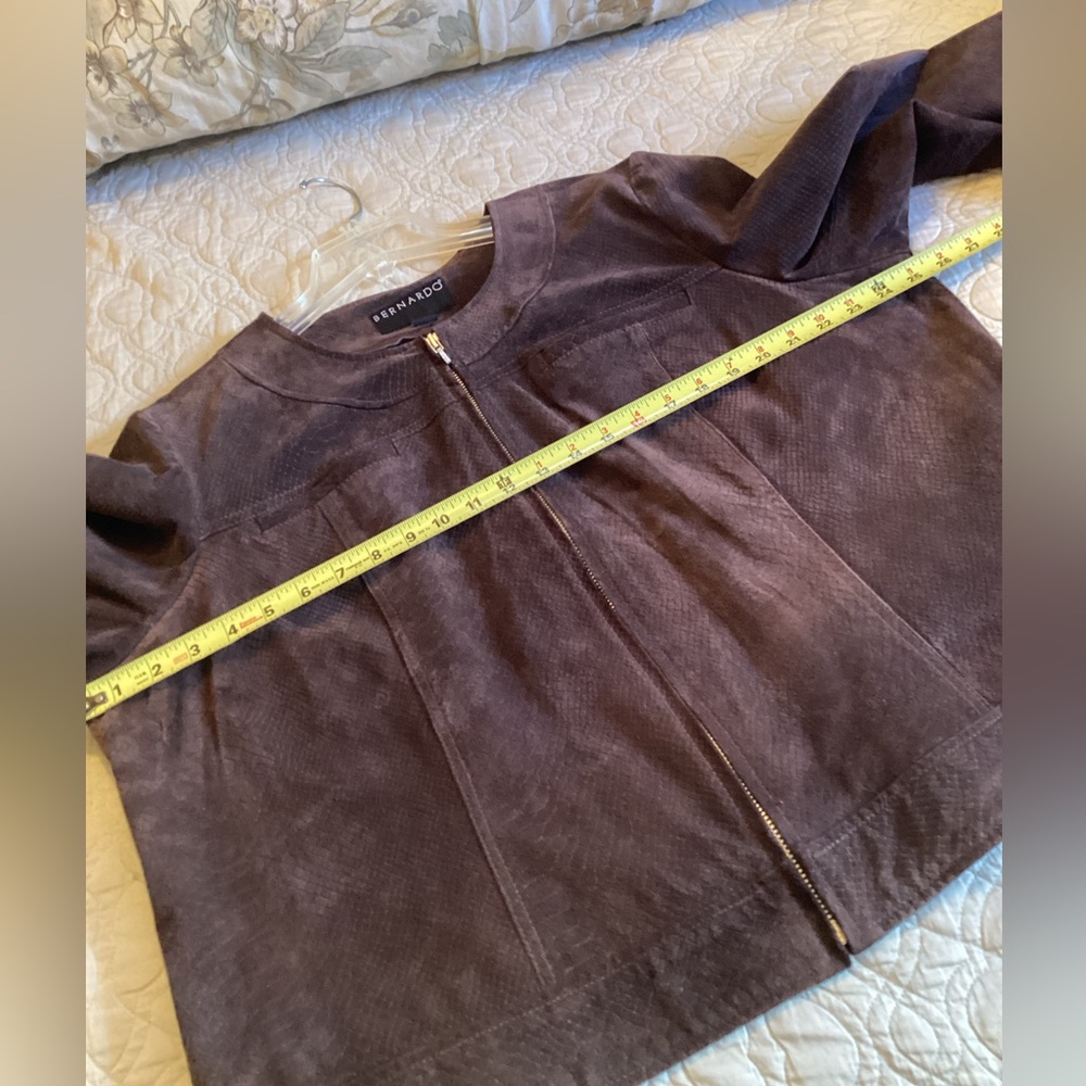 Bernardo Suede Jacket - Brown Python (2X*) - Picture 7 of 12